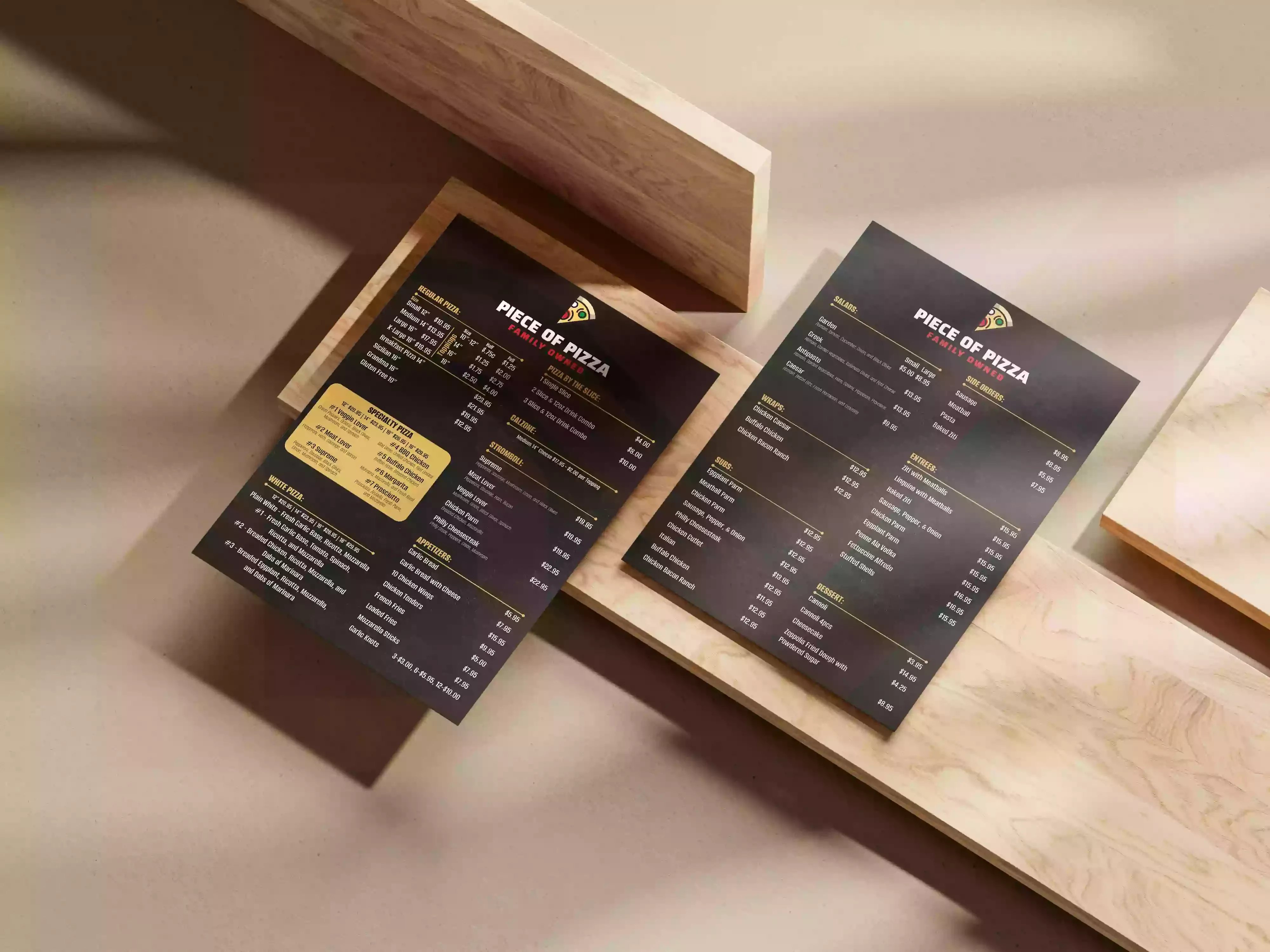 menu design services
