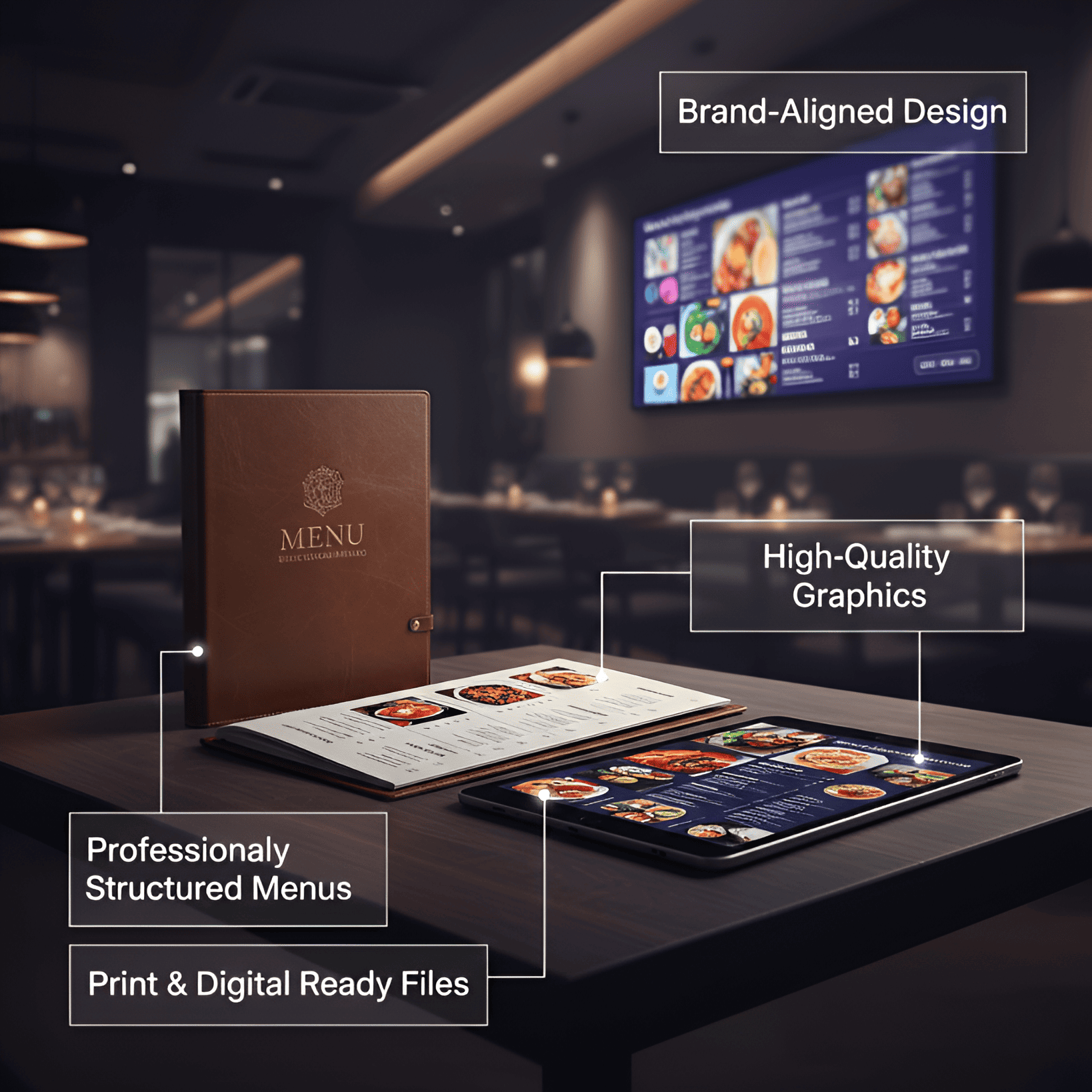hire a menu designer online